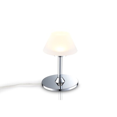 PROLUCE®  Tisch-/Stehleuchte LTL029-CR, 3W, 300lm, Acryl Diff., Alu+Acryl, verchromt, D130 H190
