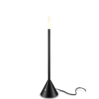 PROLUCE®  Tisch-/Stehleuchte LTL023, 1x3W, 120lm, Acryl Diff., Alu, schwarz elox., D120 H530
