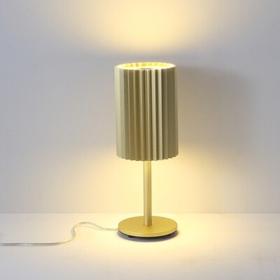 PROLUCE®  Tisch-/Stehleuchte LTL032-GD, 2x6W, 1200, Alu, elox. gold, D140 H380, dimmbar TRIAC
