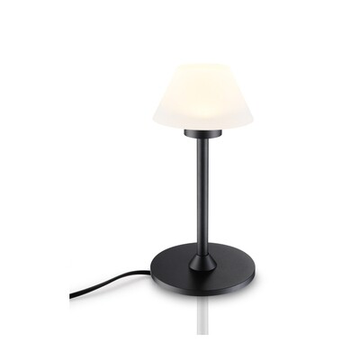 PROLUCE®  Tisch-/Stehleuchte LTL030-BK, 3W, 300lm, Acryl Diff., Alu+Acryl, schwarz elox., D130 H250,