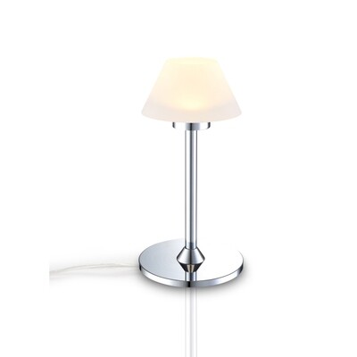 PROLUCE®  Tisch-/Stehleuchte LTL030-CR, 3W, 300lm, Acryl Diff., Alu+Acryl, verchromt, D130 H250