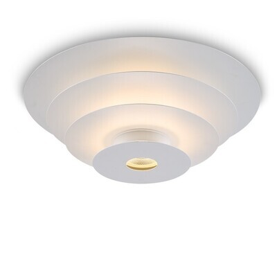 PROLUCE®  Deckenleuchte LBL231-WT,  18W+ COB 9W, 2, 38°, Stahl+Alu, weiss, D550 H190
