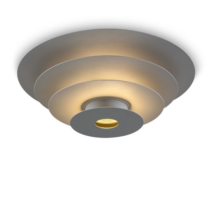 PROLUCE®  Deckenleuchte LBL231-GR,  18W+ COB 9W, 2, 38°, Stahl+Alu, weiss, D550 H190