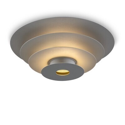PROLUCE®  Deckenleuchte LBL231-GR,  18W+ COB 9W, 2, 38°, Stahl+Alu, weiss, D550 H190