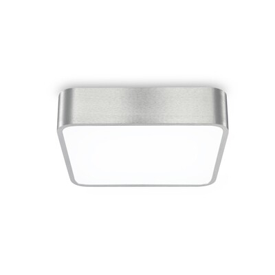 PROLUCE®  Deckenleuchte LBL146, 16W, 1280lm, Acryl Diff., Alu+Stahl, silber, L300 W300 H82