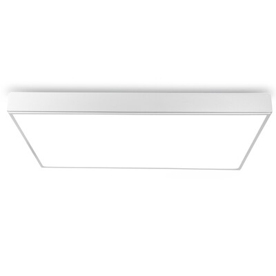 PROLUCE®  Deckenleuchte LBL153, 108W, 8640lm, Acryl Diff., Alu+Stahl, weiss, L800 W600 H82