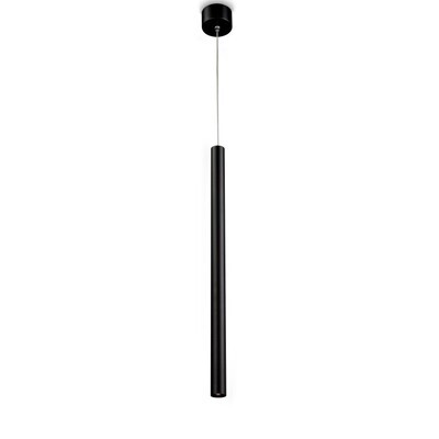 PROLUCE®  Hängeleuchte HL012-BK, 1x3W, 120lm, 30°, Alu, schwarz elox., D65 H500+1.4M Seil, TRIAC