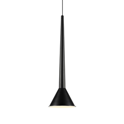 PROLUCE®  Hängeleuchte LPL274-BK, 5W, 430lm, Stahl+Acryl, schwarz, D160 H580+1.5M Seil, TRIAC