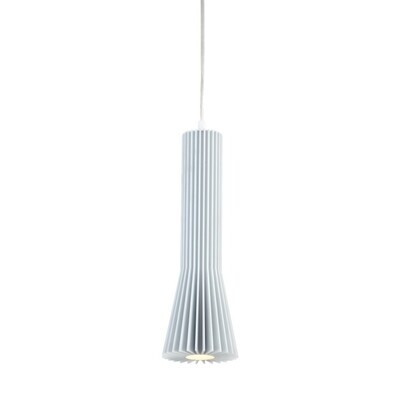 PROLUCE®  Hängeleuchte LPL152-WT, 6W, 420lm, 20°, Alu, weiss beschicht., D100 H300+1.65M Seil