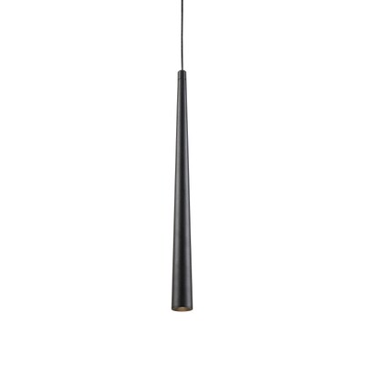 PROLUCE®  Hängeleuchte LPL226-BK, 3W, 120lm, 30°, Alu+Stahl Schirm, schwarz, D79 H485+1.5M