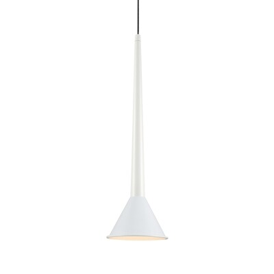 PROLUCE®  Hängeleuchte LPL274-WT, 5W, 430lm, Stahl+Acryl, weiss, D160 H580+1.5M Seil, dim. TRIA