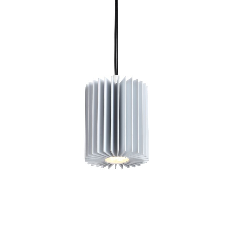 PROLUCE®  Hängeleuchte LPL155-WT, 6W, 420lm, 20°, Alu, weiss beschicht., D120 H100+1.85M Seil,T