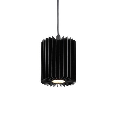 PROLUCE®  Hängeleuchte LPL155-BK, 6W, 420lm, 20°, Alu, schwarz elox., D120 H100+1.85M Seil, TRI
