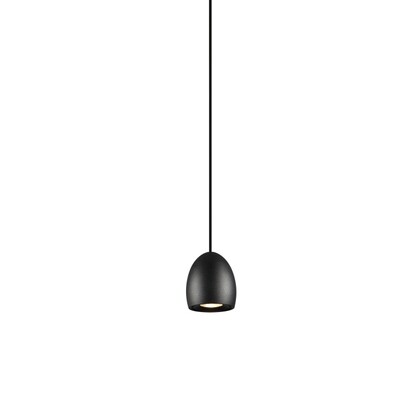 PROLUCE®  Hängeleuchte LPL290-BK, 5W, 430lm, 10°, Alu, schwarz elox., D68 H75+2M Seil