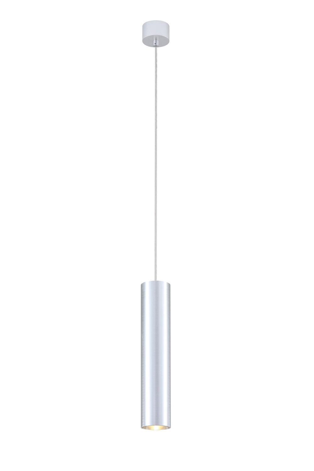 PROLUCE® Hängeleuchte DS008-SL, 5W, 400lm, 3000K, Alu, silber, Schirm D60 H300+1.6M Kabel