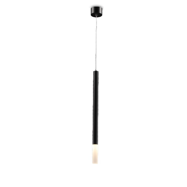 PROLUCE®  Hängeleuchte LPL187, 3W, 120lm, 30°, Alu+Acryl, schw. elox., D28 H500+1.7M Seil, TRIAC
