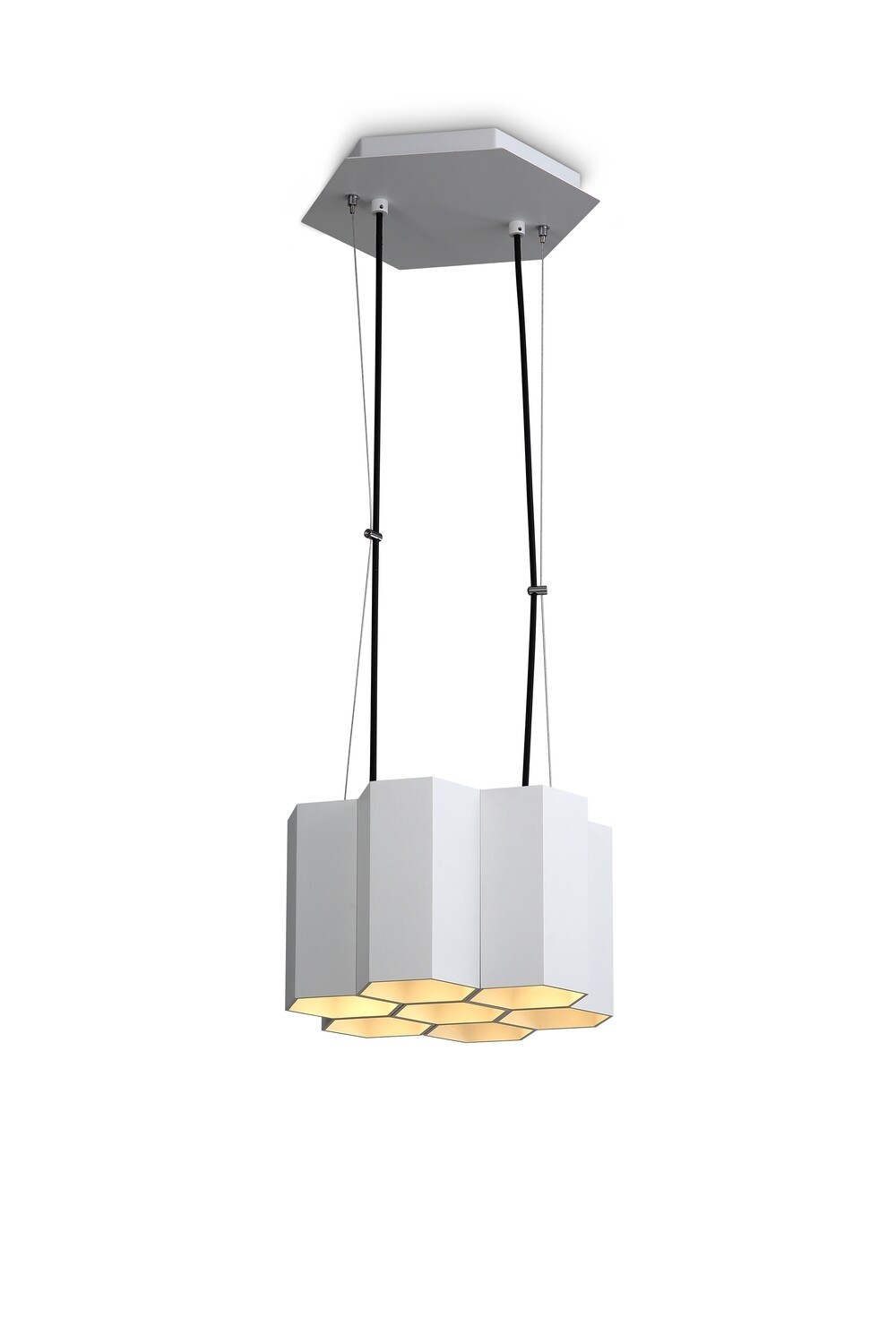 PROLUCE®  Hängeleuchte LPL369-WT, Alu, weiss, Schirm L270 W270 H160+2M Kabel