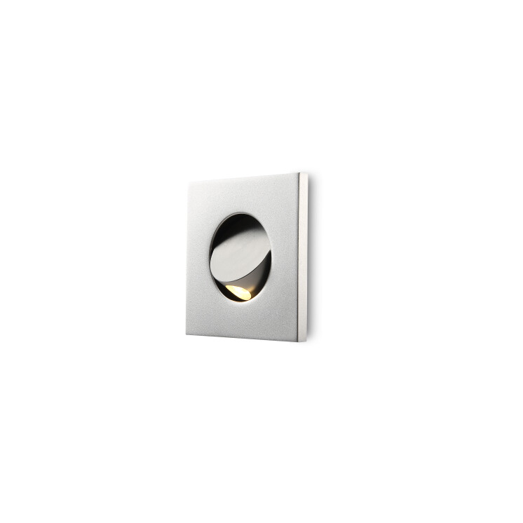 PROLUCE® Leseleuchte LWA320-SL, 1W, 100lm, 30 °, Alu, Silver gestrahlt, L73 W73 H51