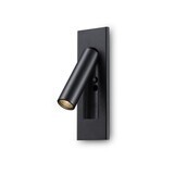 PROLUCE®  Leseleuchte LWA321-BK, 3W, 120lm, 30  °, Alu,  schwarz, L150 W50 H100