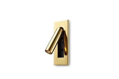 PROLUCE®  Leseleuchte LWA322-GD, 3W, 120lm, 30  °, Alu, vergoldet, L180 W75 H105