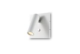 PROLUCE®  Leseleuchte LWA259-WT, 3W, 120lm, 30  °, Alu, weiss, L110 W110 H105, dimmbar TRIAC