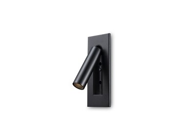 PROLUCE®  Leseleuchte LWA322-BK, 3W, 120lm, 30  °, Alu,  schwarz, L180 W75 H105
