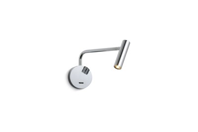 PROLUCE®  Leseleuchte LWA333-CR, 3W, 120lm, 30°, Alu, verchromt, L250 W90 H175