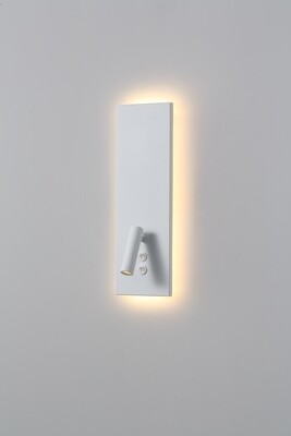 PROLUCE®  Leseleuchte LWA334B-WT, 3W+4W, 520lm, 30°, Alu+Stahl, weiss, L90 W140 H440