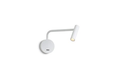 PROLUCE®  Leseleuchte LWA333-WT, 3W, 120lm, 30°, Alu, weiss, L250 W90 H175