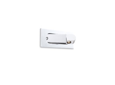 PROLUCE®  Leseleuchte LWA323-CR, 3W, 120lm, 30  °, Alu, verchromt, L210 W80 H72.5, dim. TRIAC