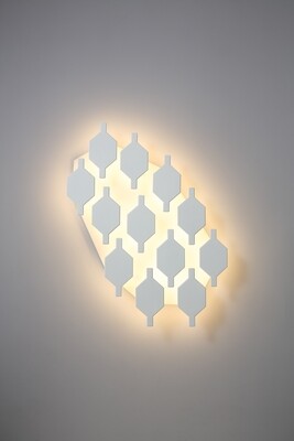 PROLUCE®  Aufbauleuchte LWA362A-WT, 12x3W, 3600lm, Acryl Diff., Alu-Guss, weiss, L717 W579 H100