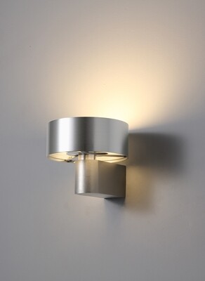 PROLUCE®  Leseleuchte LWA297-SL, 6W, 600lm, Acryl Diff., Alu, Silber, L164 W148 H127
