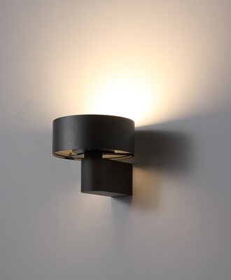 PROLUCE®  Leseleuchte LWA297-BK, 6W, 600lm, Acryl Diff., Alu, schwarz, L164 W148 H127