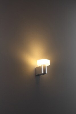 PROLUCE®  Leseleuchte LWA209A, 5W, 500lm, Acryl Diff., Alu+Acryl, silber, L100  W130  H105,