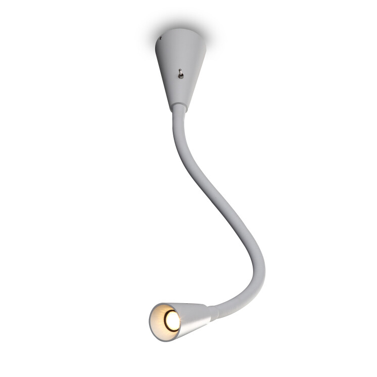 PROLUCE®  Leseleuchte LWA200-WT, 3W, 120lm, 30  °, Alu, weiss, L60  W510 H60