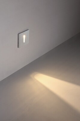 PROLUCE®  Treppenleuchte LSL013, 1x1W, 70lm, Alu, silber, L86 W86 H57