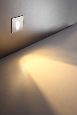 PROLUCE®  Treppenleuchte LSL001, 1x1W, 70lm, Alu, silber, L48  H48 W26