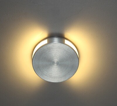 PROLUCE®  Treppenleuchte LSL004, 1x1W, 70lm, Alu, silber, D48 W22