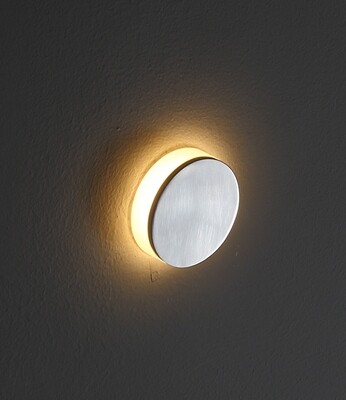 PROLUCE®  Treppenleuchte LSL009A, 1x1W, 70lm, Acryl Diff., Alu+Acryl+Edelstahl, D48 H30