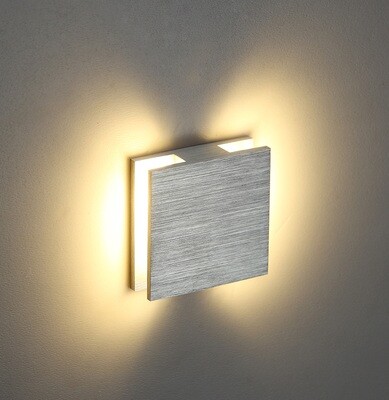 PROLUCE®  Treppenleuchte LSL003, 1x1W, 70lm, Alu, silber, L48  H48 W22