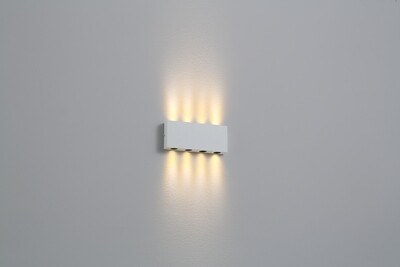 PROLUCE®  Wandleuchte LWA328-WT, 2W, 140lm, 30  °, Alu, weiss, L105 W45 H16