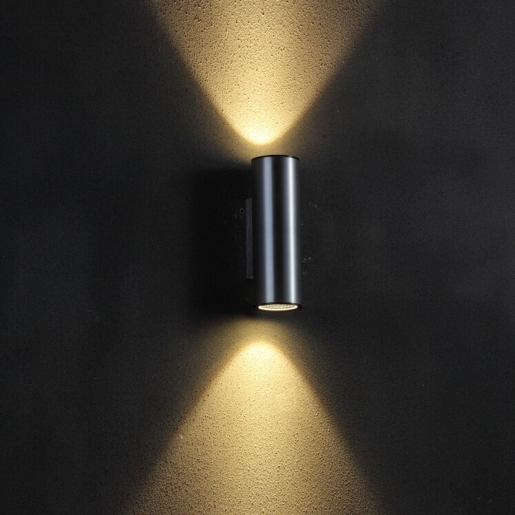 PROLUCE®  Wandleuchte LWA116, 2x5W, 860lm, 38°, Alu, silber, W60 H72 L185, dimmbar TRIAC