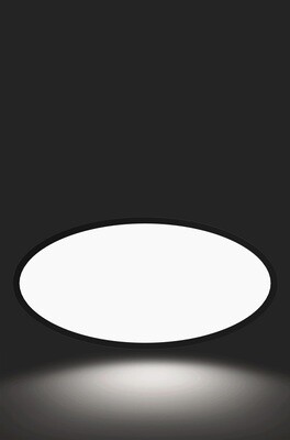 ProLuce® LED Panel OVALE 600x300x12.5 mm, 36W, 3600 lm, 2700K, CRI &gt;90, schwarz, ein/aus