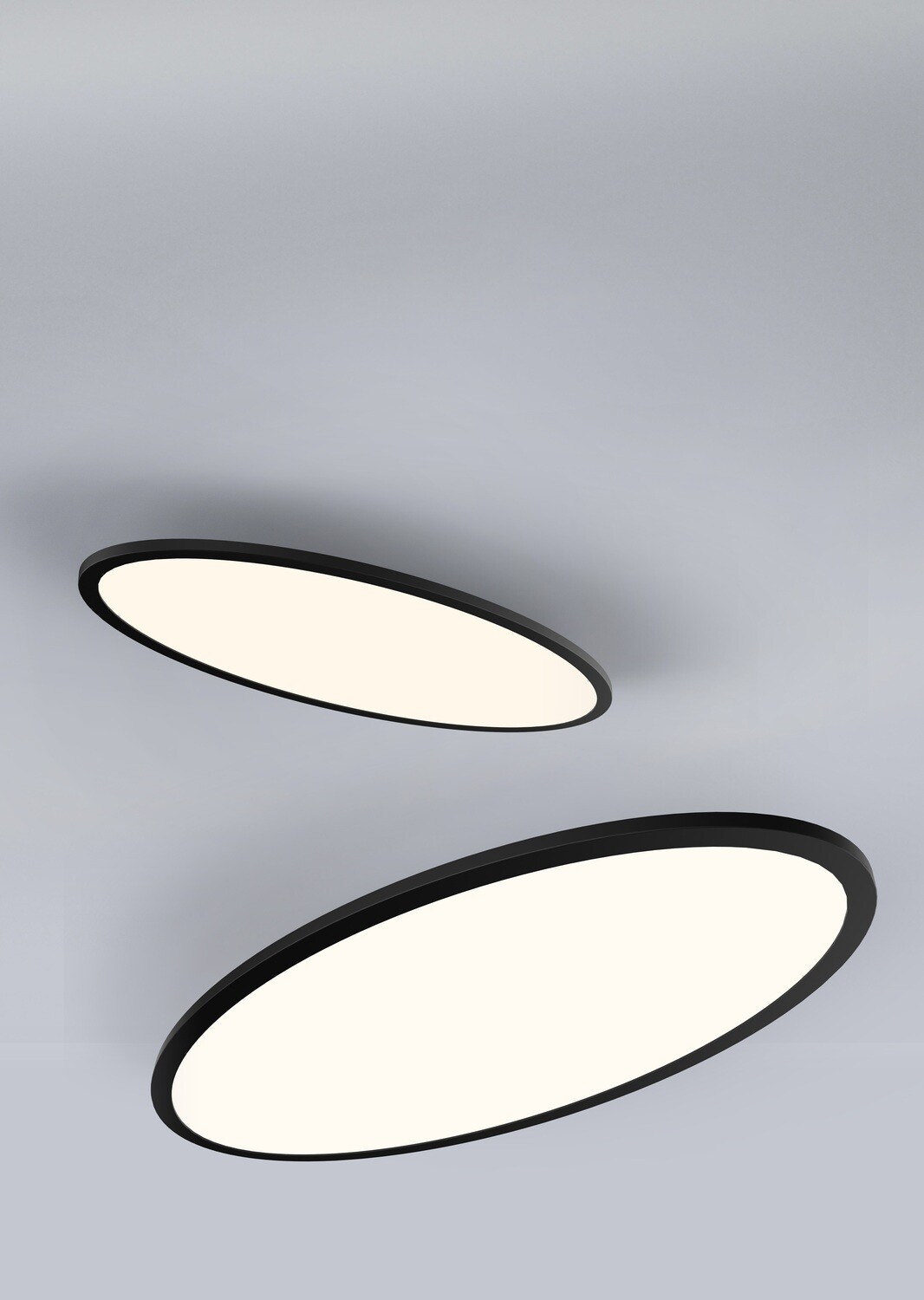 ProLuce® LED Panel OVALE 600x300x12.5 mm, 36W, 3600 lm, 4000K, CRI &gt;90, schwarz, DALI