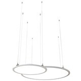 ProLuce® Hängeleuchte TONDO/D 7060, Ø704 mm, 60W, 6000 lm, 2700-6000K, RF, 50/50% u&amp;d, weiss