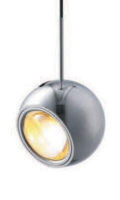 ProLuce® Hängeleuchte BALL 6W, 24°, 2000K, 500 lm, IP20, Alu, verchromt, Ø100 mm, Kabel 200 mm ProLuce® Hängeleuchte BALL 6W, 24°, 2000K, 500 lm, IP20, Alu, verchromt, Ø100 mm, Kabel 200 mm