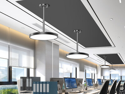 ProLuce® CERCHIO/S, Ø400mm, 30/40W,  Dual Power, direkt/ind., 100 lm/W, 3 CCT, weiss, ein/aus