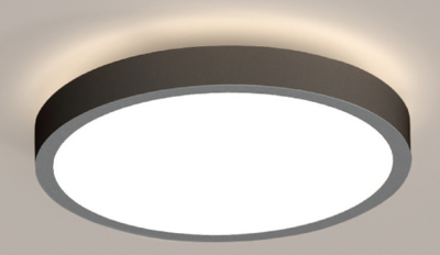 ProLuce® CERCHIO/S, Ø400mm, 30/40W,  Dual P., Sensor, direkt/ind., 100 lm/W, 3 CCT, schwarz, ein/aus