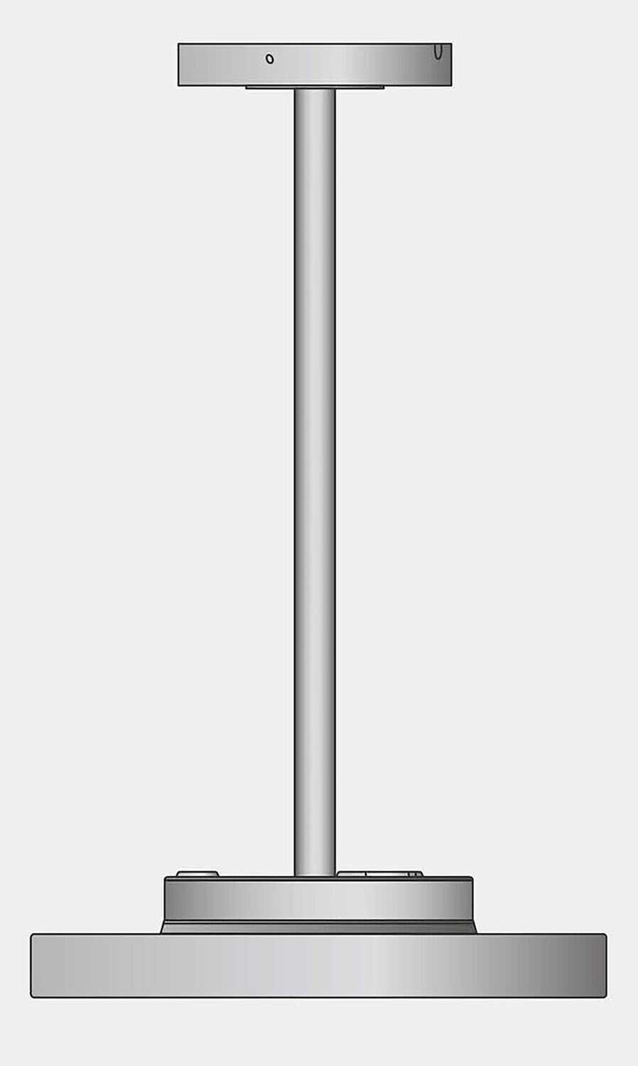 ProLuce® CERCHIO/S Option Rohrpendel für alle Grössen, weiss, 0.5 m, inkl. Deckenrosette