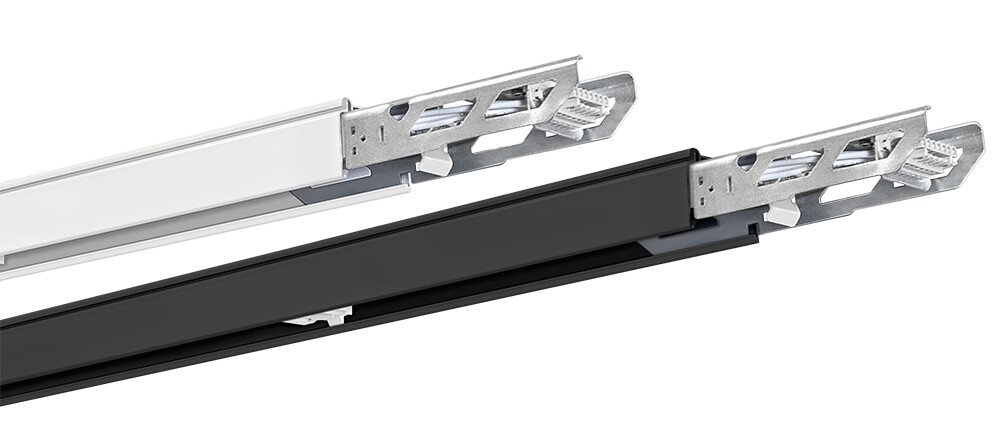 PROLUCE® GAVINA Tragschiene 8-L., 4024m, weiss, 6x2.5 mm² L1, L2, L3, N, E ,CHR, + 2x1.5 mm² D+,D-